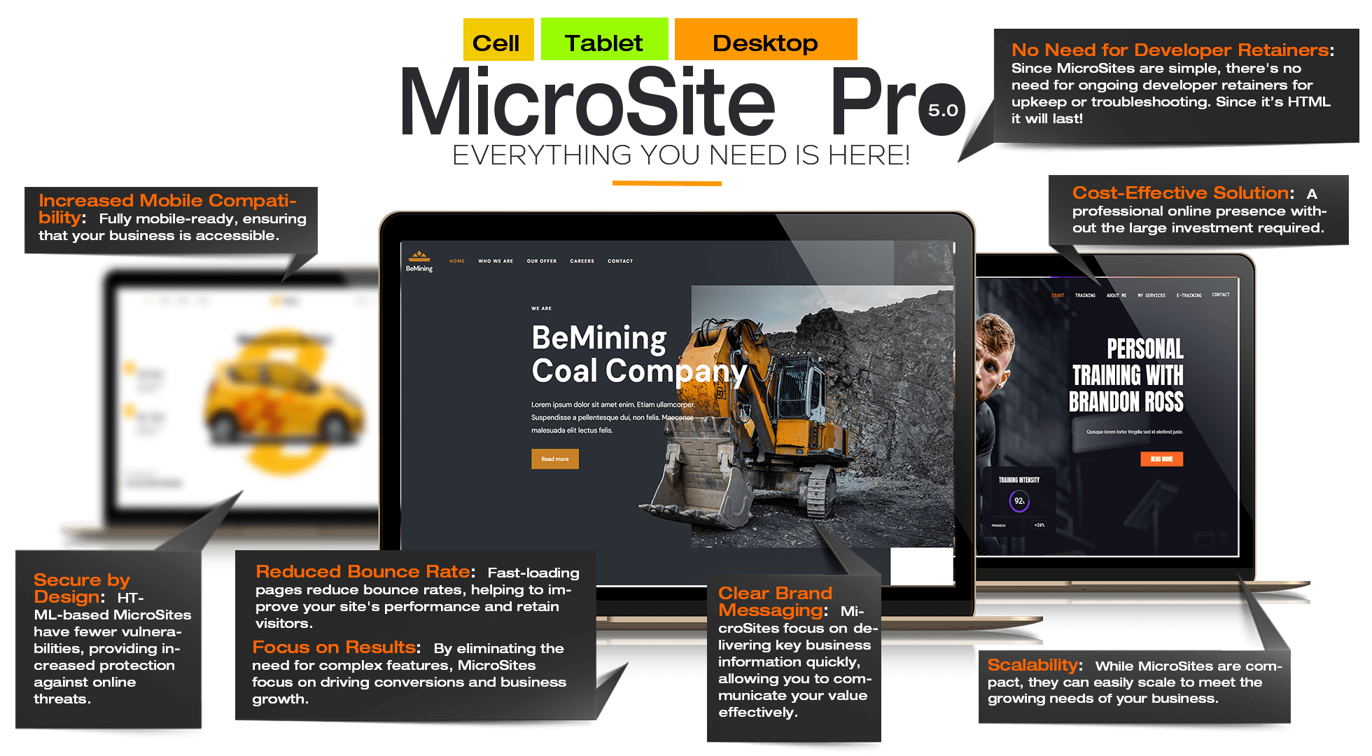 Business website portfolio preview