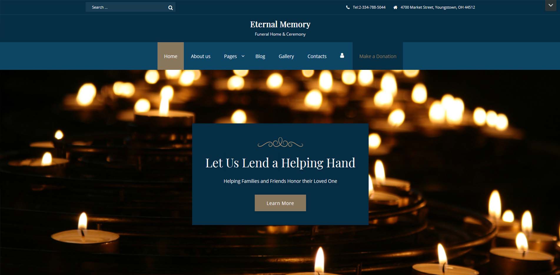 Eternal Memory HTML Website